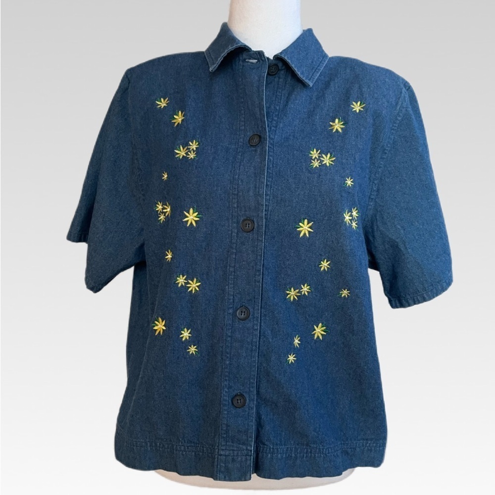 BonWorth Blue Denim Top